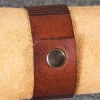 Läderarmband-02 brun